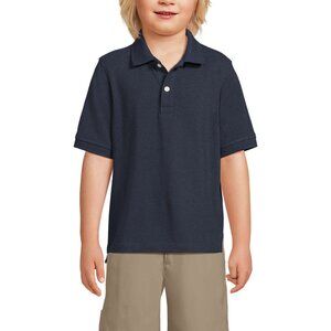 Lands' End Boys Mesh Polo School Uniform, Classic Navy, NWT
